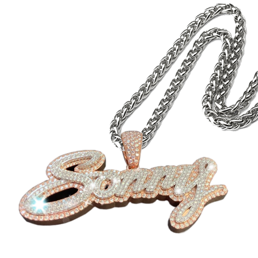 Moissanite Custom name necklace