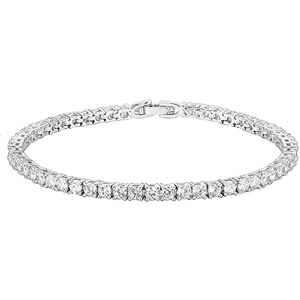 Moissanite Iced out 4mm Tennis Bracelet Size 6.5-7.5 Inch