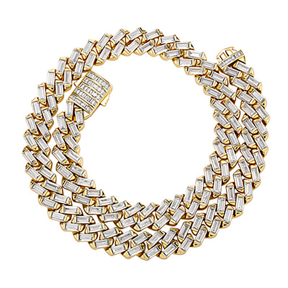 Moissanite 12mm Iced Out Cuban Link Chain