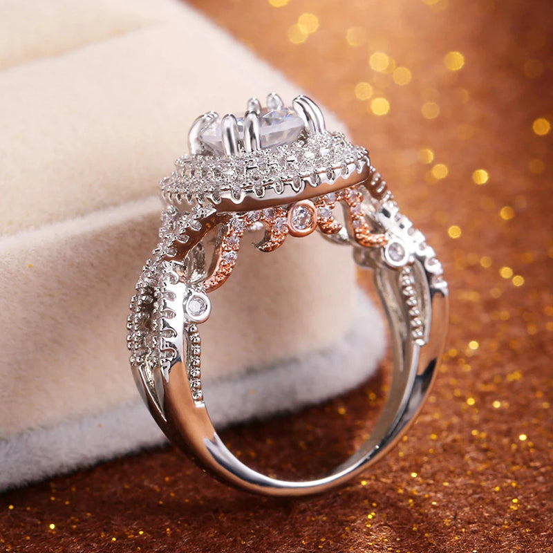 3 Carat Moissanite Diamond Ring for Women