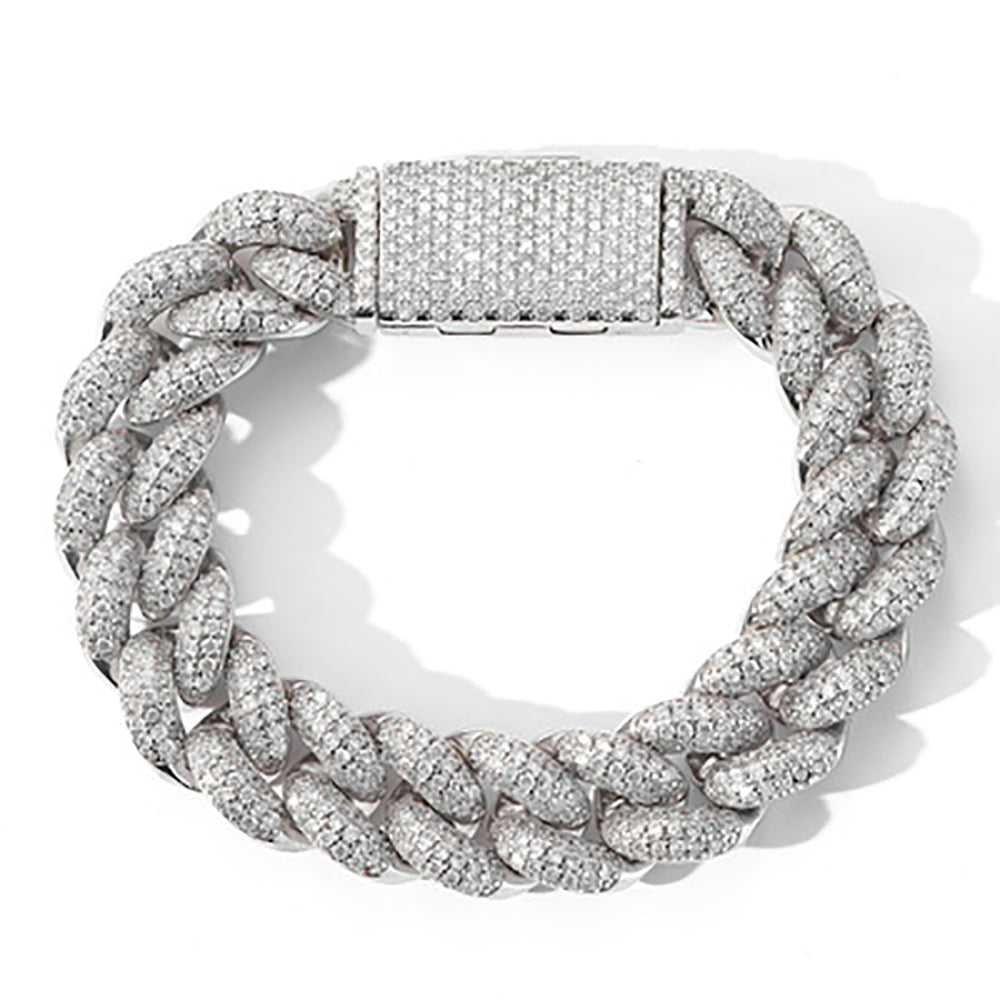 Moissanite Iced Out Miami Cuban Link Chain