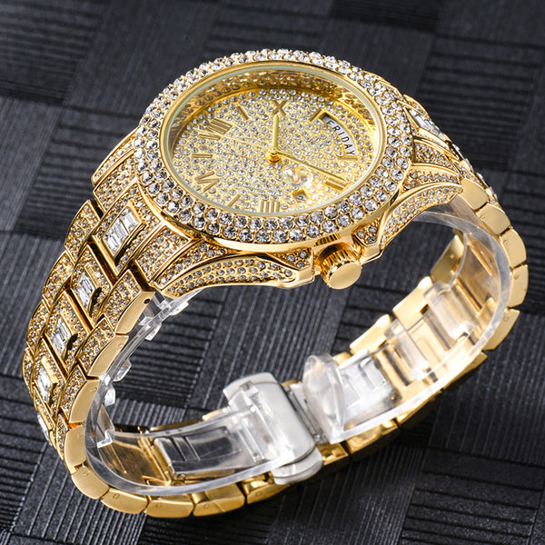 Moissanite Iced out watch – BlackSoldierDesigns